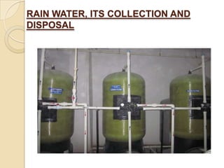 RAIN WATER, ITS COLLECTION AND
DISPOSAL
 