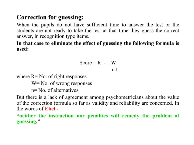 Construction of Test | PPTX | Standardized Testing | Educational Assessment