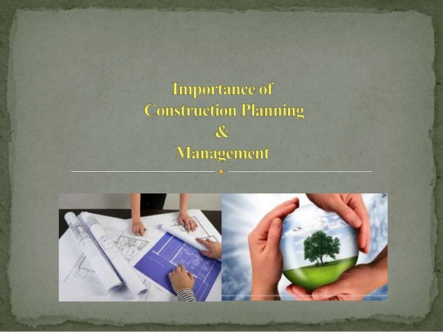 construction planning management