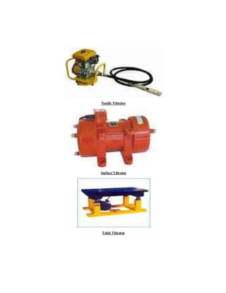 Construction plant and equipment notes