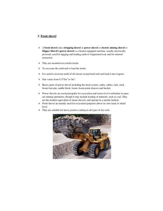 Construction plant and equipment notes