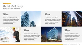 19
Construction Presentation
Grid Gallery
Replace your short text in here
OUR
SERVIVE
Lorem ipsum dolor sit amet,
consectetuer adipiscing elit, sed
diam nonummy nibh euismod
tincidunt ut laoreet dolore
magna aliquam erat
OUR
SERVIVE
Lorem ipsum dolor sit amet,
consectetuer adipiscing elit, sed
diam nonummy nibh euismod
tincidunt ut laoreet dolore
magna aliquam erat
OUR
SERVIVE
Lorem ipsum dolor sit amet,
consectetuer adipiscing elit, sed
diam nonummy nibh euismod
tincidunt ut laoreet dolore
magna aliquam erat
OUR
SERVIVE
Lorem ipsum dolor sit amet,
consectetuer adipiscing elit, sed
diam nonummy nibh euismod
tincidunt ut laoreet dolore
magna aliquam erat
 