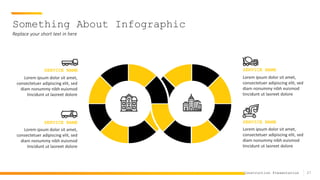 27
Construction Presentation
Something About Infographic
Replace your short text in here
SERVICE NAME
Lorem ipsum dolor sit amet,
consectetuer adipiscing elit, sed
diam nonummy nibh euismod
tincidunt ut laoreet dolore
SERVICE NAME
Lorem ipsum dolor sit amet,
consectetuer adipiscing elit, sed
diam nonummy nibh euismod
tincidunt ut laoreet dolore
SERVICE NAME
Lorem ipsum dolor sit amet,
consectetuer adipiscing elit, sed
diam nonummy nibh euismod
tincidunt ut laoreet dolore
SERVICE NAME
Lorem ipsum dolor sit amet,
consectetuer adipiscing elit, sed
diam nonummy nibh euismod
tincidunt ut laoreet dolore
 