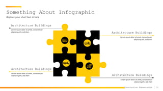 31
Construction Presentation
Architecture Buildings
Something About Infographic
Replace your short text in here
Lorem ipsum dolor sit amet, consectetuer
adipiscing elit, sed diam
Architecture Buildings
Lorem ipsum dolor sit amet, consectetuer
adipiscing elit, sed diam
Lorem ipsum dolor sit amet, consectetuer
adipiscing elit, sed diam
Architecture Buildings
Lorem ipsum dolor sit amet, consectetuer
adipiscing elit, sed diam
Architecture Buildings
 