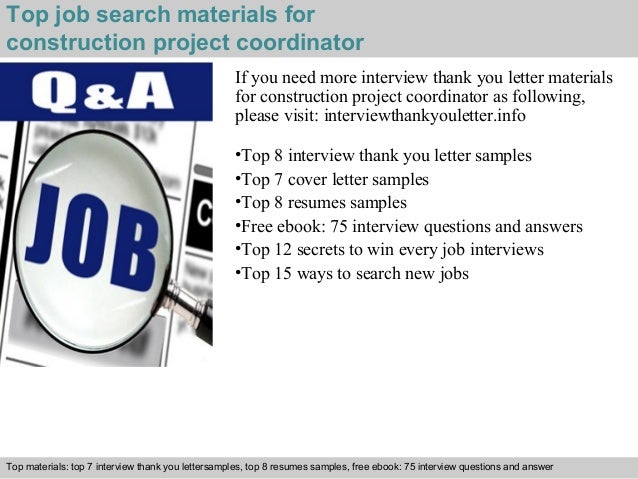 project coordinator sample interview questions