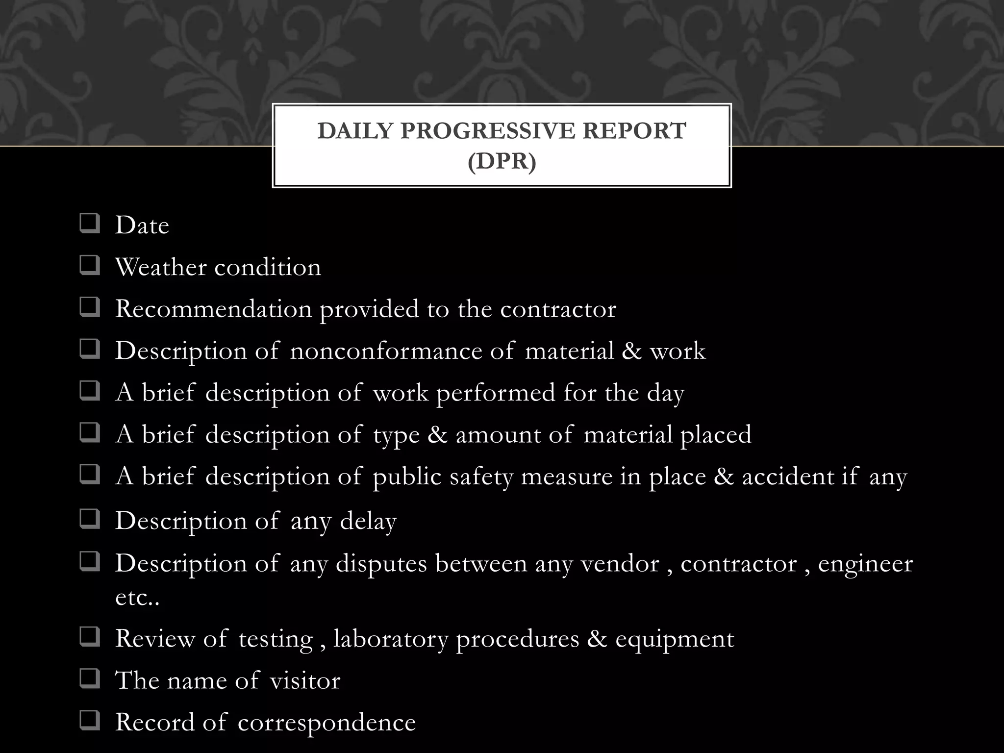 Construction quality control inspection program (qcip) | PPTX