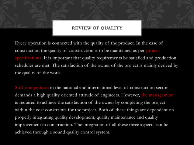 Construction quality control inspection program (qcip) | PPTX | Resume ...