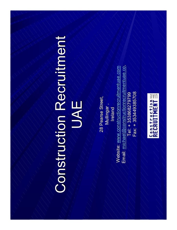 Construction Recruitment Uae Introduction.