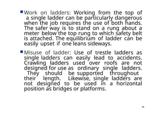 Ladder Misusing Construction Safety Construction Safety Construction Safety | PPTX