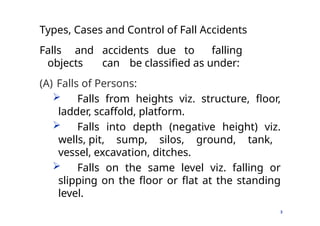 Fall In Depth Hazard Construction Safety Construction Safety Construction Safety | PPTX