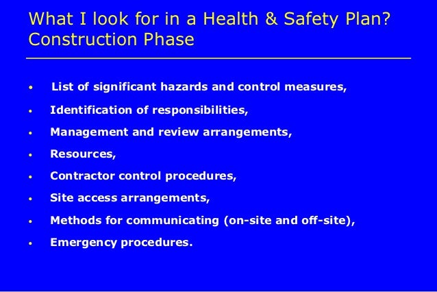 construction safety management construction safety plan
