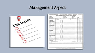 Management Aspect
 