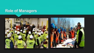 Role of Managers
 
