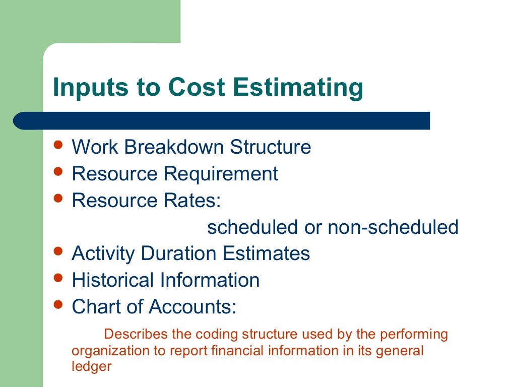 Construction scheduling & Cost control