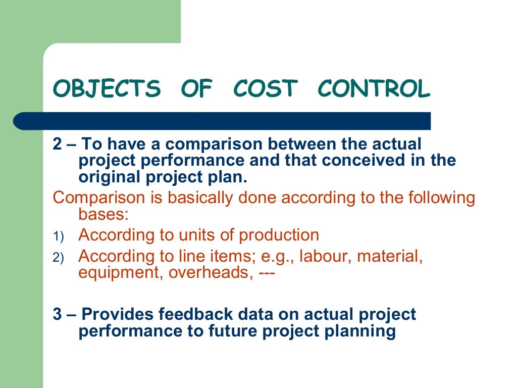 Construction scheduling & Cost control