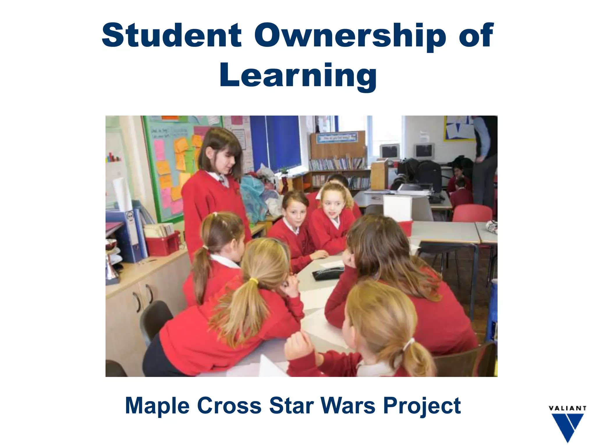 Student Ownership of
Learning
Maple Cross Star Wars Project
 