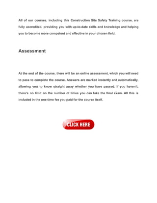 Construction site safety training | PDF
