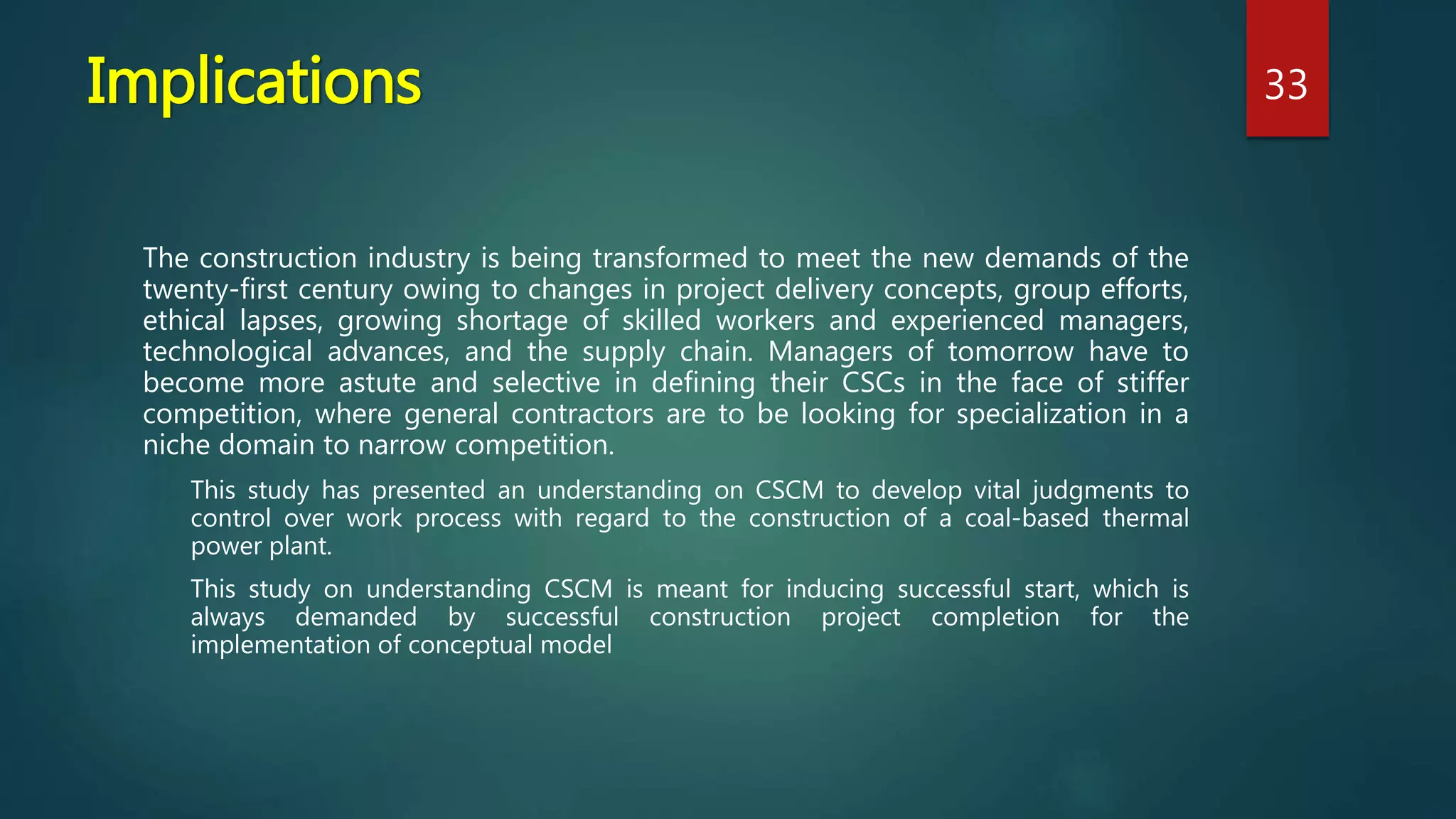 Construction Supply Chain Management | PPTX