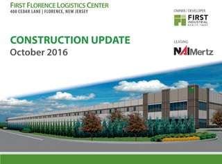 First Florence Logistics Center - Construction Update - October 2016 
