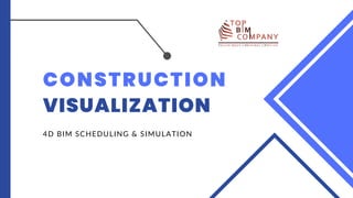CONSTRUCTION
VISUALIZATION
4D BIM SCHEDULING & SIMULATION
 