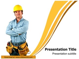Presentation Title Presentation subtitle Download at: www.slideworld.com 