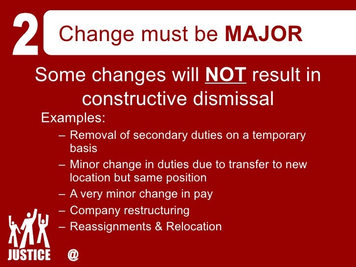 constructive dismissal