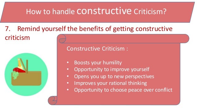 How Do You Respond To Constructive Criticism Constructive criticism