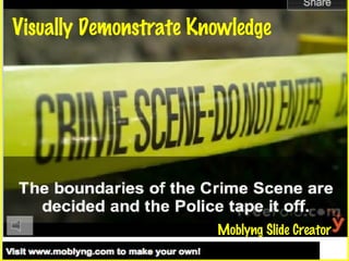 Visually Demonstrate Knowledge Moblyng Slide Creator 