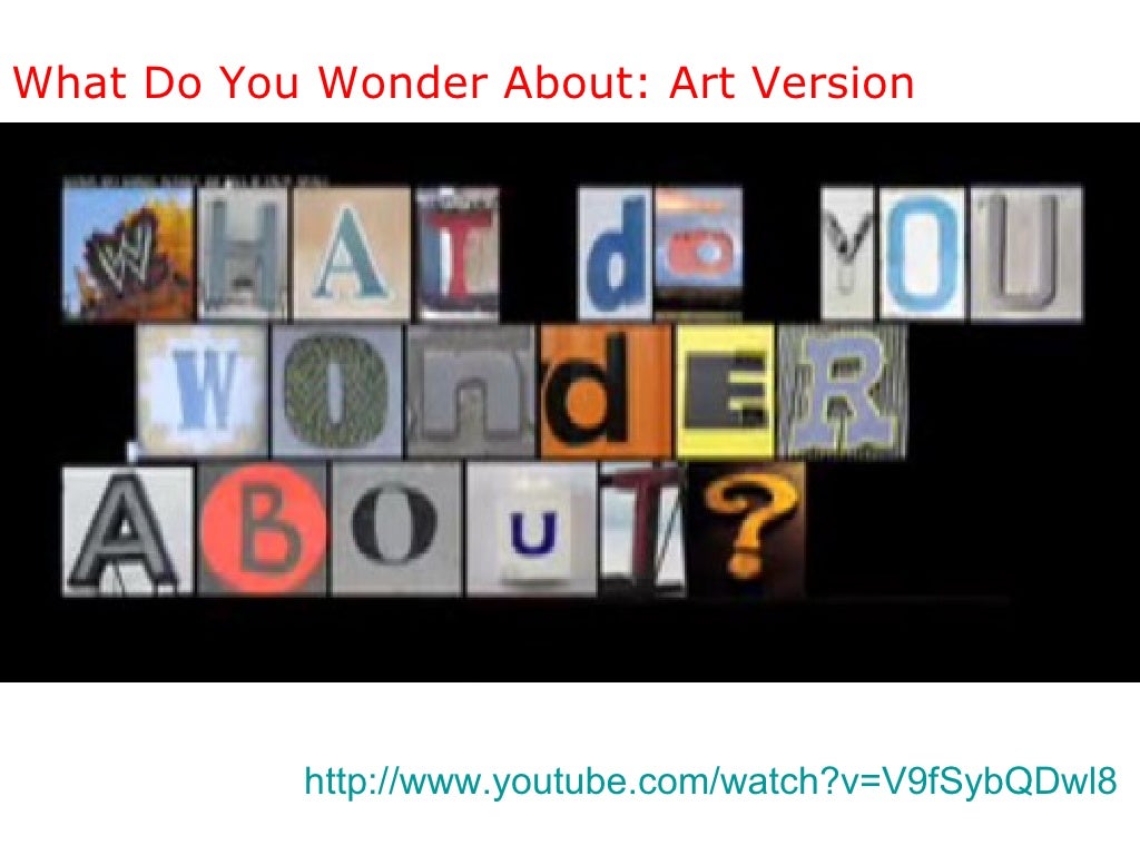 What Do You Wonder About: