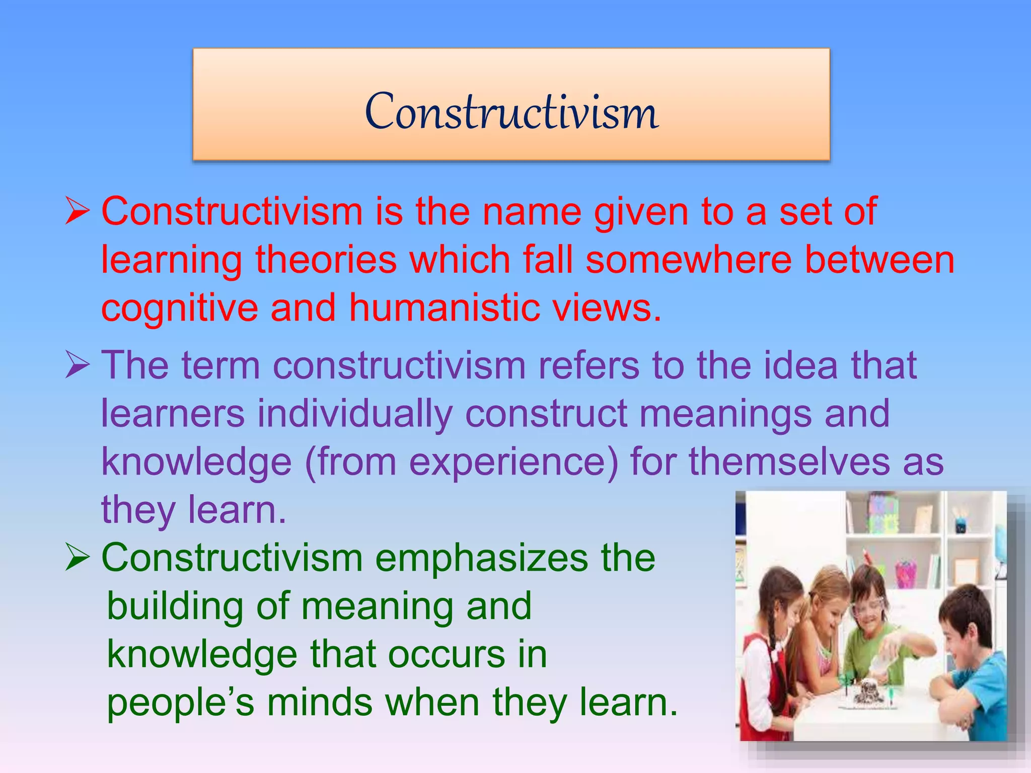 Constructivism In Education PPTX