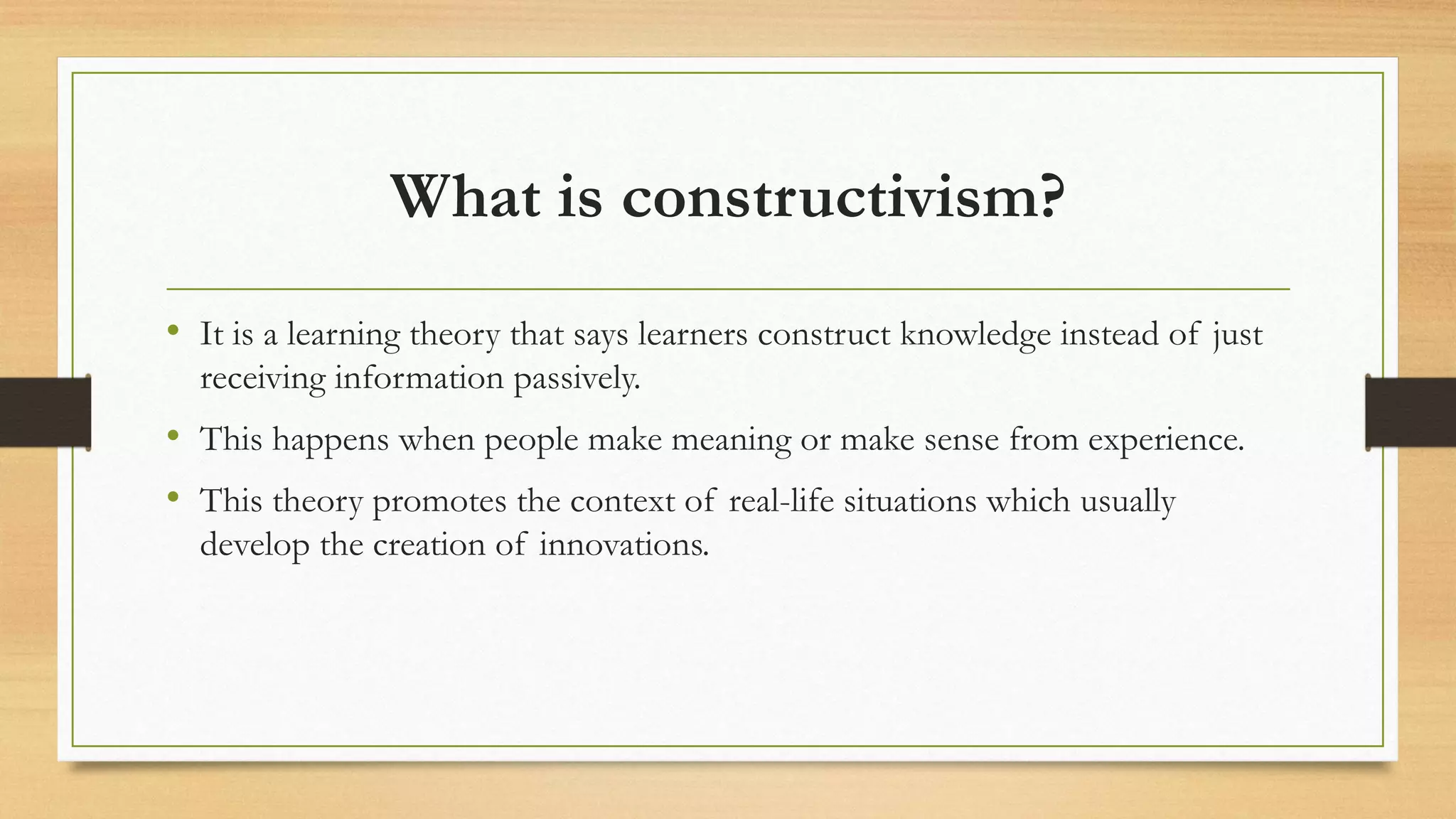 Constructivism And Learner Centered Teaching Pdf Constructivism And Learner Centered Teaching Pdf