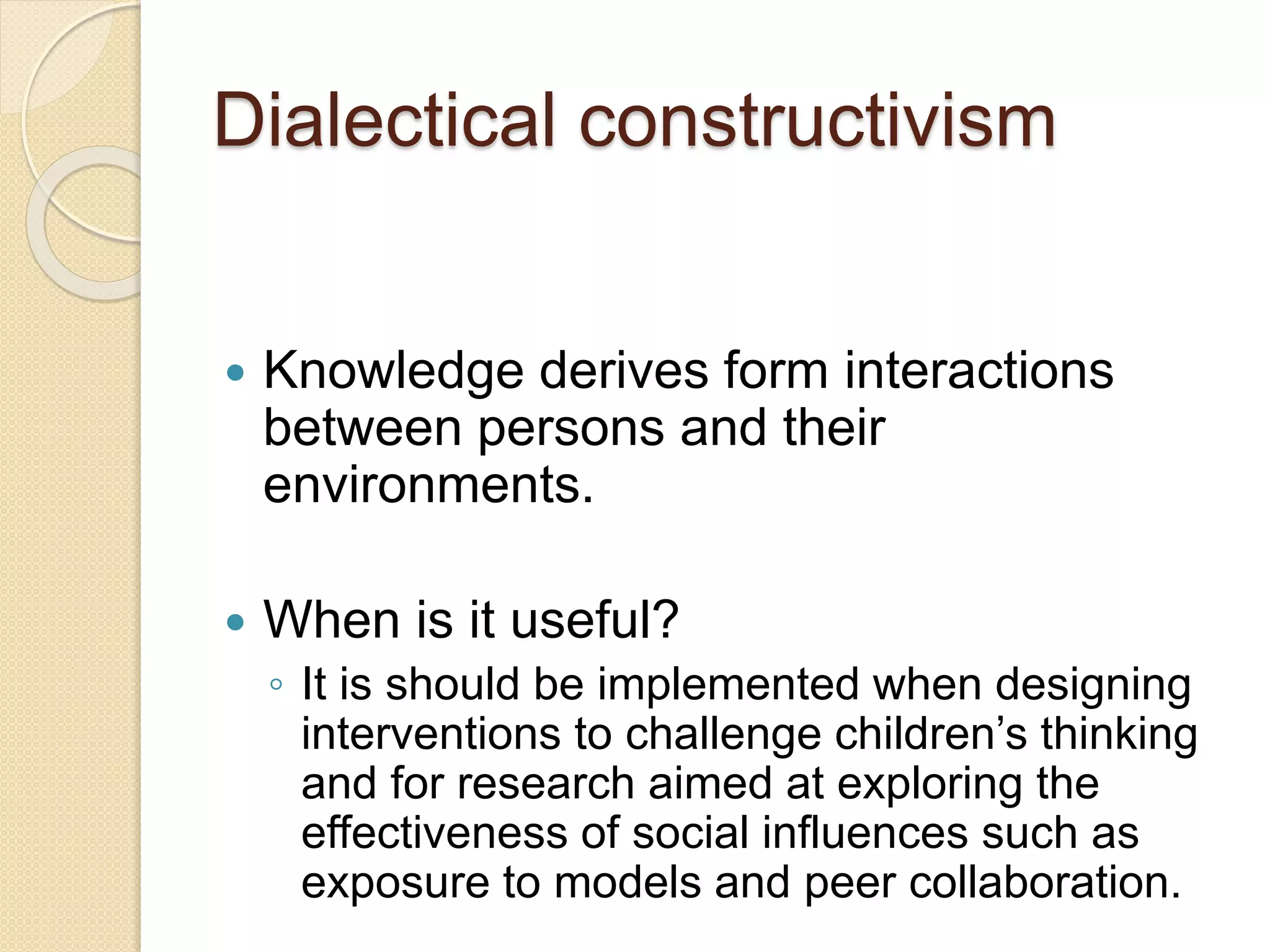 Constructivism in education dr lu | PPTX