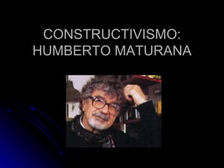 CONSTRUCTIVISMO: HUMBERTO MATURANA 