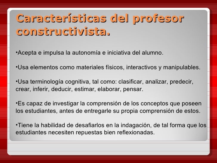 Resultado de imagen para caracteristicas del constructivismo