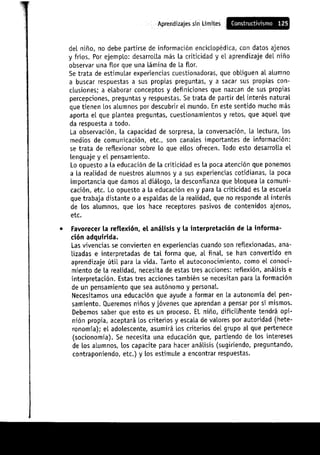 Aprendizajes sin limites (costructivismo)