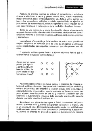 Aprendizajes sin limites (costructivismo)