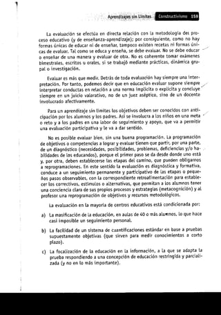 Aprendizajes sin limites (costructivismo)