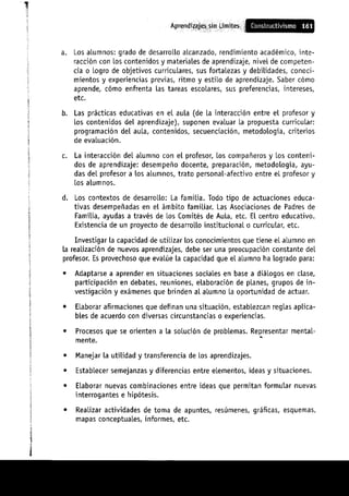 Aprendizajes sin limites (costructivismo)