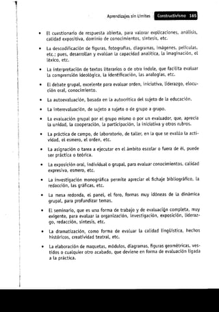 Aprendizajes sin limites (costructivismo)