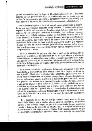 Aprendizajes sin limites (costructivismo)