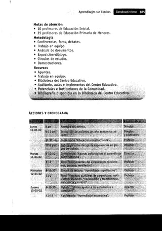Aprendizajes sin limites (costructivismo)