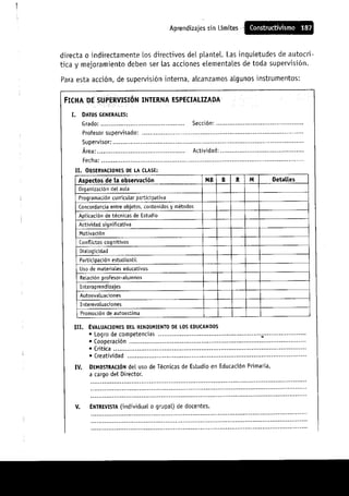Aprendizajes sin limites (costructivismo)