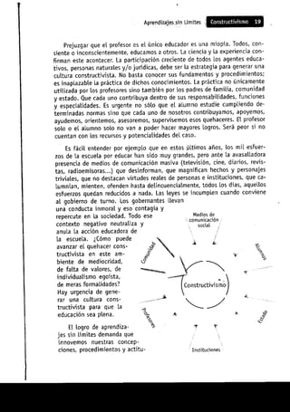 Aprendizajes sin limites (costructivismo)