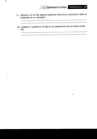 Aprendizajes sin limites (costructivismo)