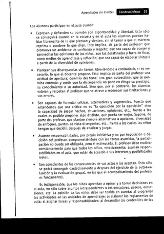 Aprendizajes sin limites (costructivismo)