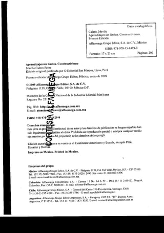 Aprendizajes sin limites (costructivismo)
