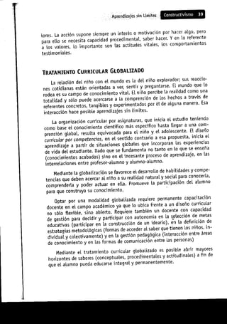 Aprendizajes sin limites (costructivismo)