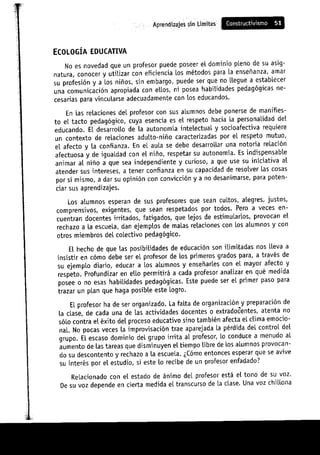 Aprendizajes sin limites (costructivismo)