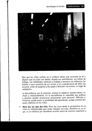 Aprendizajes sin limites (costructivismo)