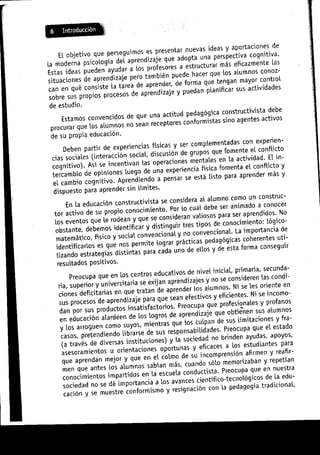 Aprendizajes sin limites (costructivismo)